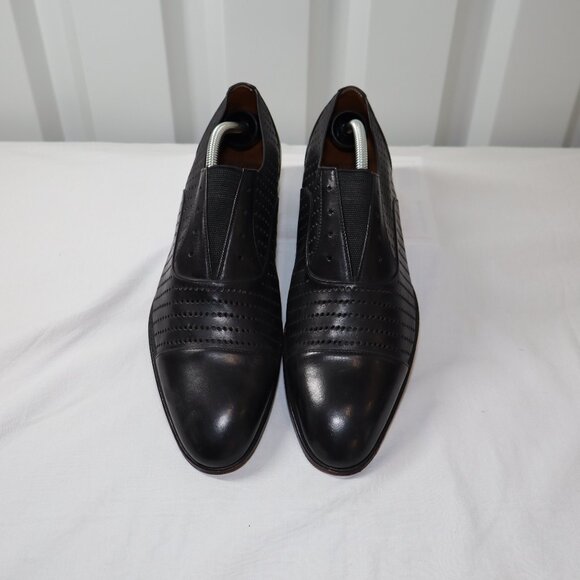John Fluevog Mens The Gateways Sather Black Slip On Loafer Size 10.5 Leather - Picture 4 of 10